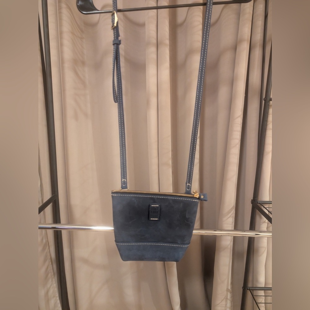 Blue Suede Crossbody